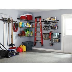 Rubbermaid Fast Track Garage Storage Wall Mounted Compact Hook, 3 Piece  Set.