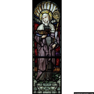 Bridget Of Sweden Panel 2406 Stained Gl Window Insert Bridget Of Sweden Panel 2406 Stained Gl Window Insert
