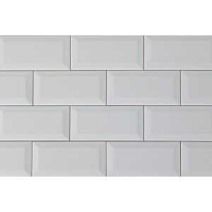 White Beveled Subway Tile, 3 X 6 Subway Tile