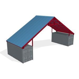 PODROOF® Shipping Container Roof Kits - Gable Model GB5630 – Shield ...