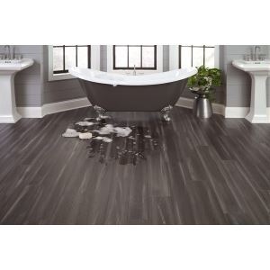 AquaGuard Smokey Gray Oak Wire Brushed Water-Resistant ...
