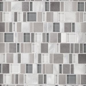 Montage Cityscape Glass Mosaic, Glass Tile Floor And Decor