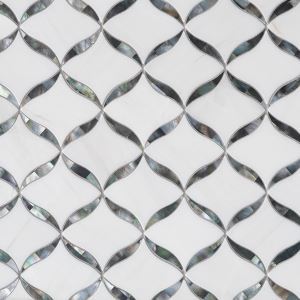Calla Tahitian Mother of Pearl III Waterjet Mosaic Calla Tahitian Mother of Pearl III Waterjet Mosaic