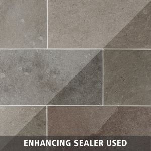 Ashford Gray Brushed Limestone Tile