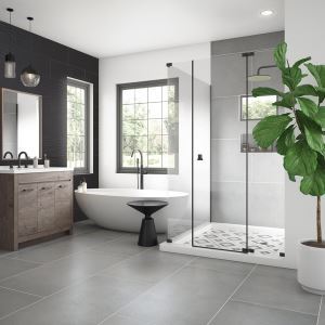 Concept Gray Polished Porcelain Tile
