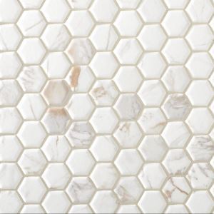 San Giorgio Calacatta Oro II Ceramic Hexagon Mosaic – Floor & Decor ...