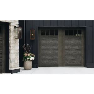 clopay garage clopay ultra grain oak slate finish