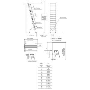 H1000 - 70° Ships Ladder – Alaco Ladder Company - Sweets