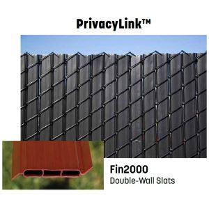 Chain Link Fence with “Factory Inserted Slats”™ - PrivacyLink® (3 1/2 ...