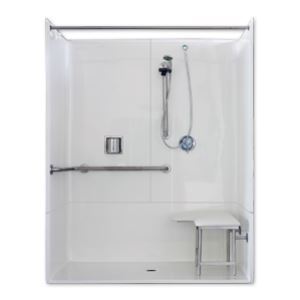 Model 3PC-35-62H Barrier-Free Shower O.D.=62