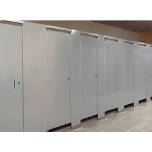 Ceiling Hung Powder Coated Metal Toilet Partitions Hadrian