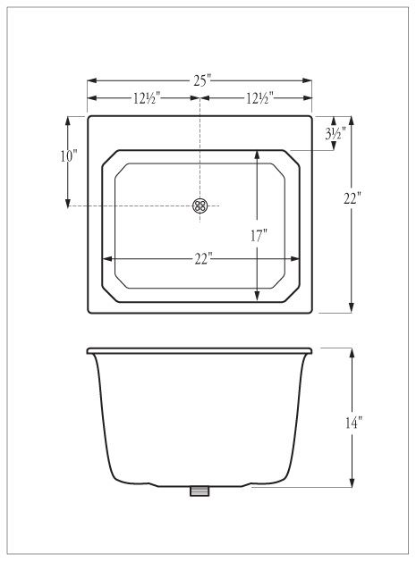 Model SR Utility SInk 25