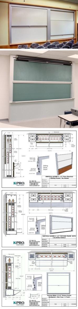 Vertical Sliding Presentation Boards