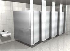 Ceiling Hung Stainless Steel Toilet Partitions
