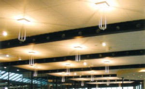 White Line - Open Cell Melamine Acoustical Foam Ceiling Tiles