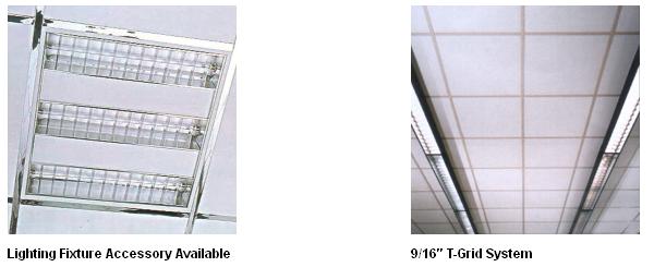 White Line - Open Cell Melamine Acoustical Foam Ceiling Tiles