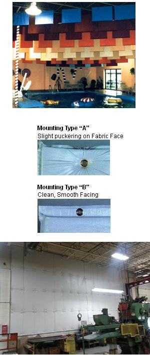 Sailcloth & Vinyl Encapsulated Acoustical Baffles
