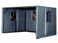 Machine Enclosures - Absorptive/Noise Barrier Quilted Curtains
