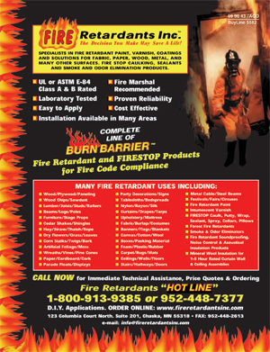 Fire Retardants Inc. - Fire Retardant coatings and Treatments