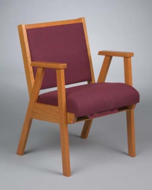 Model 87 Stackable Oak Wood Chairs