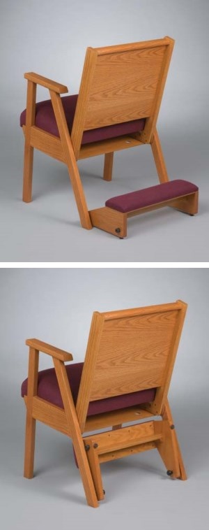 Model 87 Stackable Oak Wood Chairs